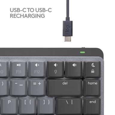 Logitech MX Mechanical Mini Mac trådlöst tangetbord (space grey)