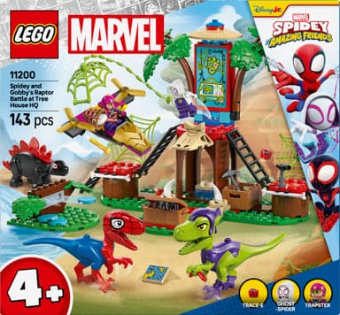 LEGO Spidey Spideys och Gobbys raptorstrid vid trädkojan 11200