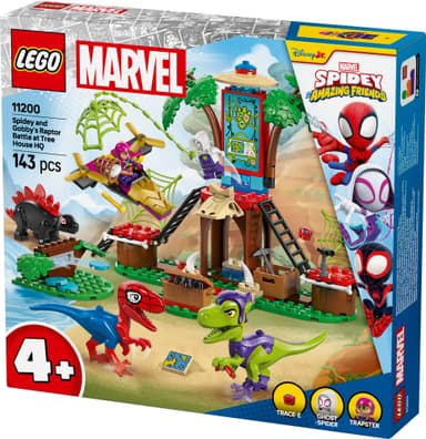 LEGO Spidey Spideys och Gobbys raptorstrid vid trädkojan 11200