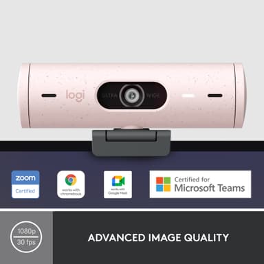Logitech Brio 500 webbkamera (rosé)