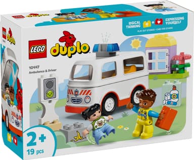 LEGO DUPLO Town Ambulans och förare 10447
