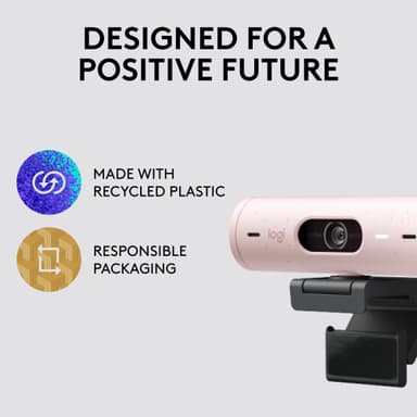Logitech Brio 500 webbkamera (rosé)
