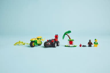 LEGO Spidey Spins och Electros jakt med dinosauriefordon 11198