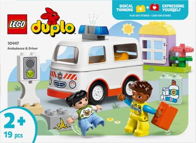 LEGO DUPLO Town Ambulans och förare 10447