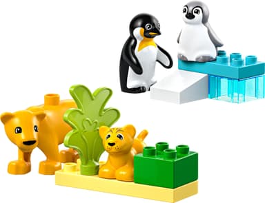 LEGO DUPLO Town Vilda djurfamiljer: Pingviner och lejon 10442
