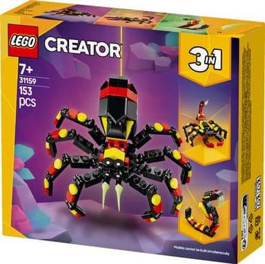LEGO Creator Vilda djur: överraskande spindel 31159