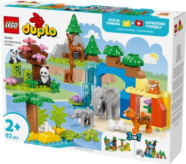LEGO DUPLO Town 3-i-1 Vilda djurfamiljer 10446