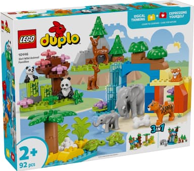 LEGO DUPLO Town 3-i-1 Vilda djurfamiljer 10446