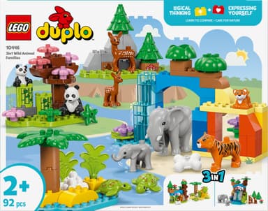 LEGO DUPLO Town 3-i-1 Vilda djurfamiljer 10446