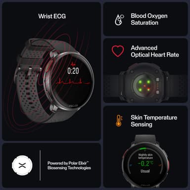 Polar Vantage V3 sportklocka 47 mm (svart)