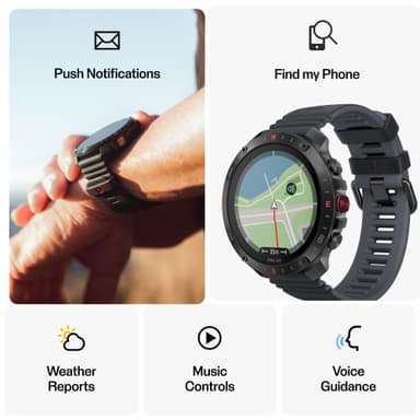 Polar Grit X2 Pro sportklocka S-L (svart)