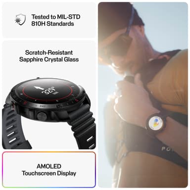 Polar Grit X2 Pro sportklocka S-L (svart)