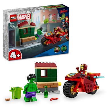 LEGO Super Heroes Iron Man med motorcykel och Hulk 76287
