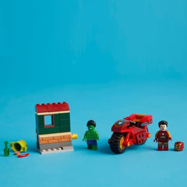 LEGO Super Heroes Iron Man med motorcykel och Hulk 76287