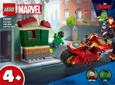 LEGO Super Heroes Iron Man med motorcykel och Hulk 76287
