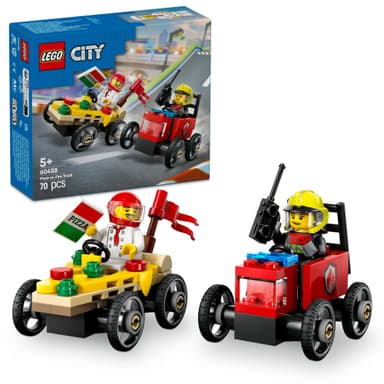 LEGO City Pizzabil mot brandbil – racingpaket 60458