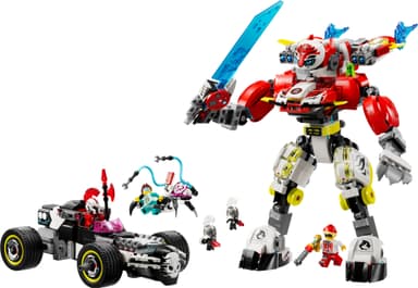 LEGO DREAMZzz Coopers tigerrobot och Zeros hot rod-bil 71497