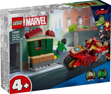 LEGO Super Heroes Iron Man med motorcykel och Hulk 76287