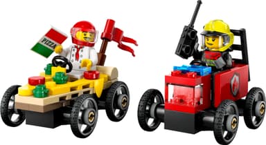 LEGO City Pizzabil mot brandbil – racingpaket 60458