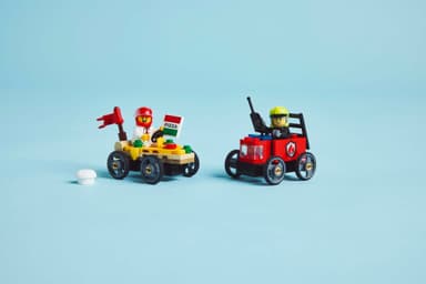 LEGO City Pizzabil mot brandbil – racingpaket 60458