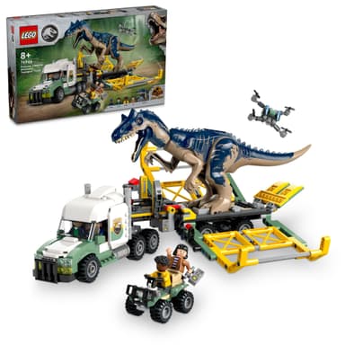 LEGO Jurassic World Dinosaurieuppdrag: transportbil med allosaurus 76966
