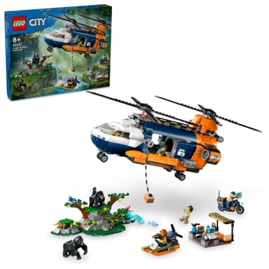 LEGO City Djungelhelikopter och basläger 60437