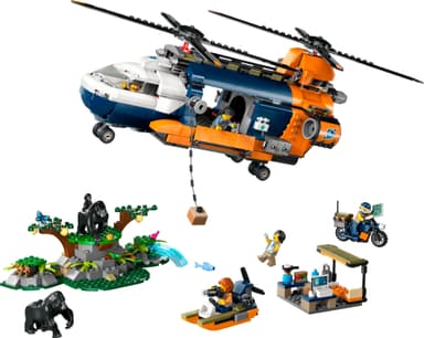 LEGO City Djungelhelikopter och basläger 60437