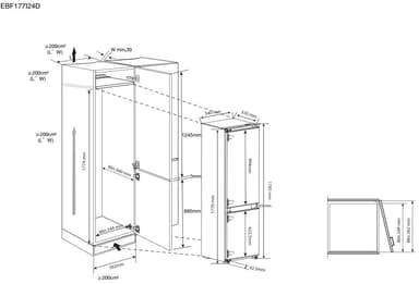Epoq Kyl/Frys EBF177I24D (integrerad)