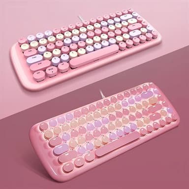 Mofii Candy M mekaniskt tangentbord med bakgrundsbelysning och 84 tangenter - Rosa