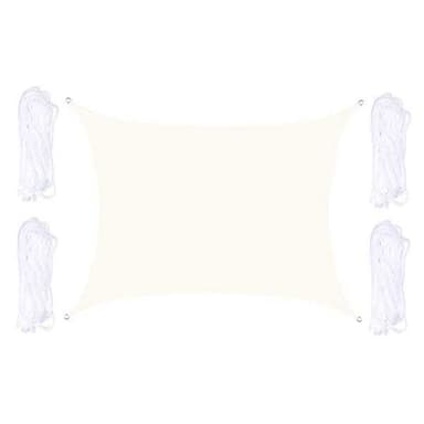 Solsegel 5x7m - Vit