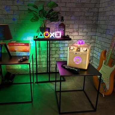 N-Gear Disco Star 710 karaokehögtalare med Bluetooth och laserljusshow - Guld