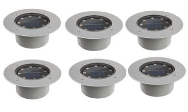 6-pack Mark Spotlight utomhusbelysning med solceller
