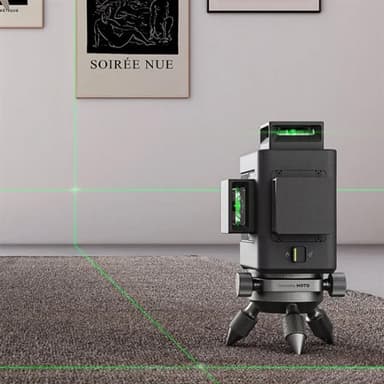 HOTO 3D-korslaser med 360° projicering och automatisk nivellering