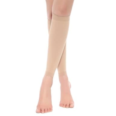 Vadstrumpor med kompression storlek M - Beige