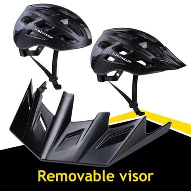 Dunlop Cykelhjälm med LED 58-61cm
