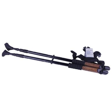Hopfällbara Gångstavar i lättvikts-ALU - 3-sektions  67-135 CM - 2 pack