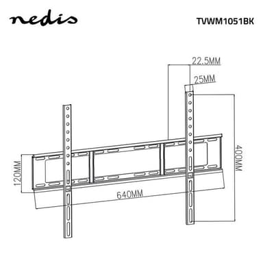 Nedis Fast Väggfäste för TV 37-70""