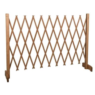 Hundstängsel hopfällbart i trä 90cm högt 30-117cm brett