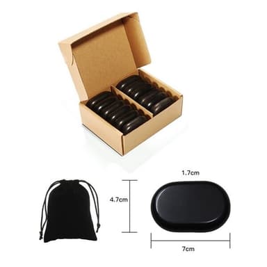 Massagestenar Hot Stone - 12-Pack Small