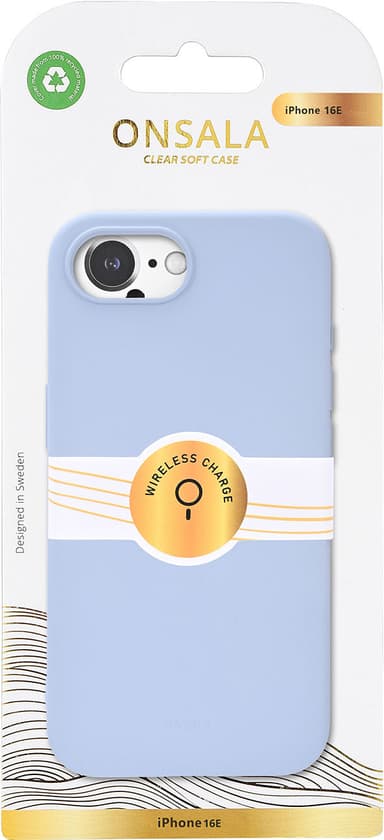 Onsala iPhone 16E Silicone fodral (blått)