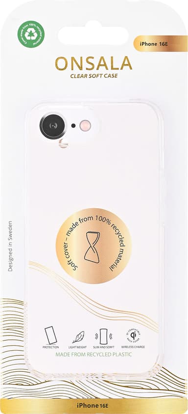Onsala iPhone 16E TPU fodral (genomskinligt)