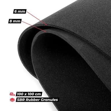 Gymstick Pro Rubber Flooring (100x100x0,8 cm)