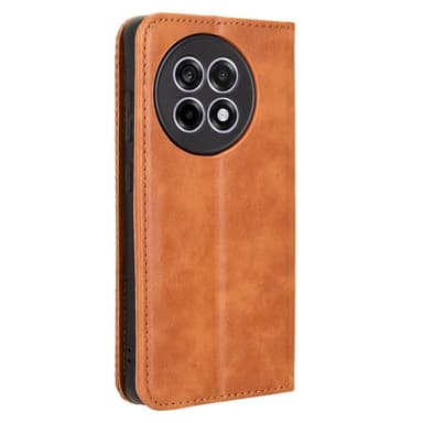SKALO OnePlus 13R Embossed Premium Plånboksfodral - Brun
