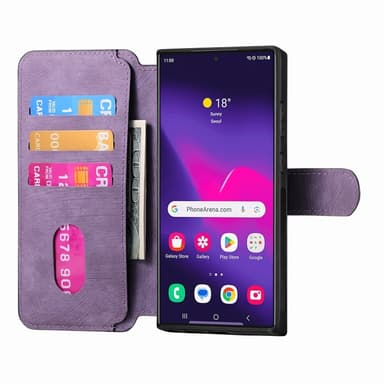 SKALO Samsung S25 Ultra CASENEO MW-03 Plånboksfodral - Lila
