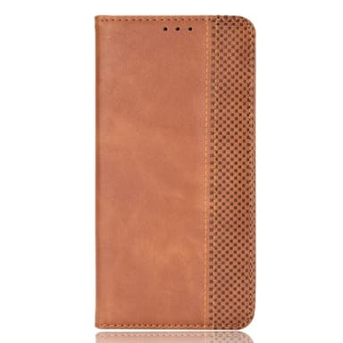 SKALO OnePlus 13R Embossed Premium Plånboksfodral - Brun