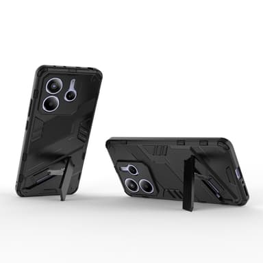 SKALO Xiaomi Redmi Note 14 5G Armor Hybrid Punk Skal - Svart
