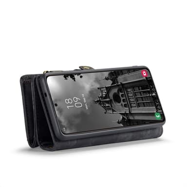CaseMe Samsung S25+ 008 BIg Wallet 2in1 Magnet Plånboksfodral - Svart