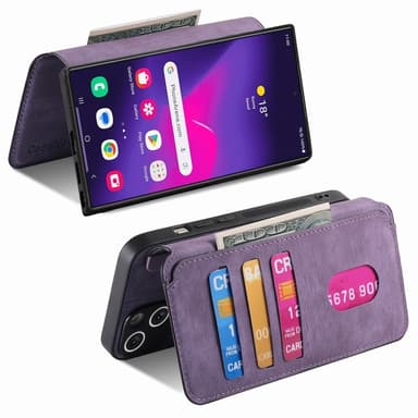 SKALO Samsung S25 Ultra CASENEO MW-03 Plånboksfodral - Lila
