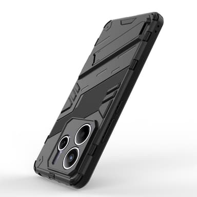 SKALO Xiaomi Redmi Note 14 5G Armor Hybrid Punk Skal - Svart