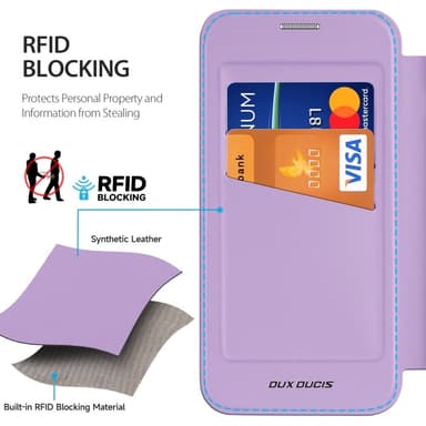 DUX DUCIS Samsung S25 Skin X Pro Plånbok - Lila